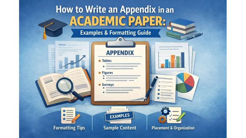 How to write an appendix in an academic paper example