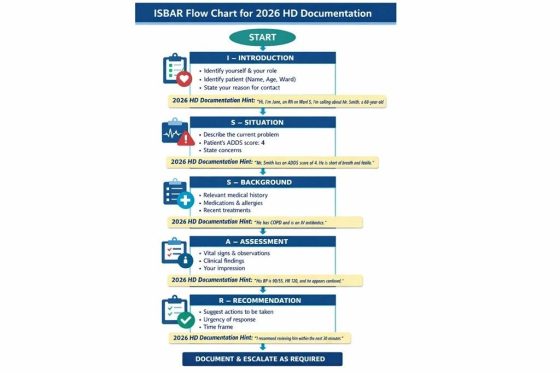 ISBAR flow chart nursing