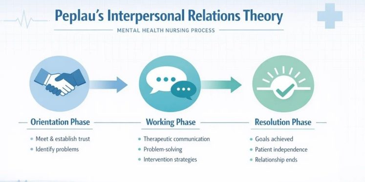Diagram of Peplau's Theory of Interpersonal Relations